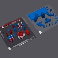 Spiderman ACTION FIGURE 3D PRINTING with fully color ready - Thumbnail 12