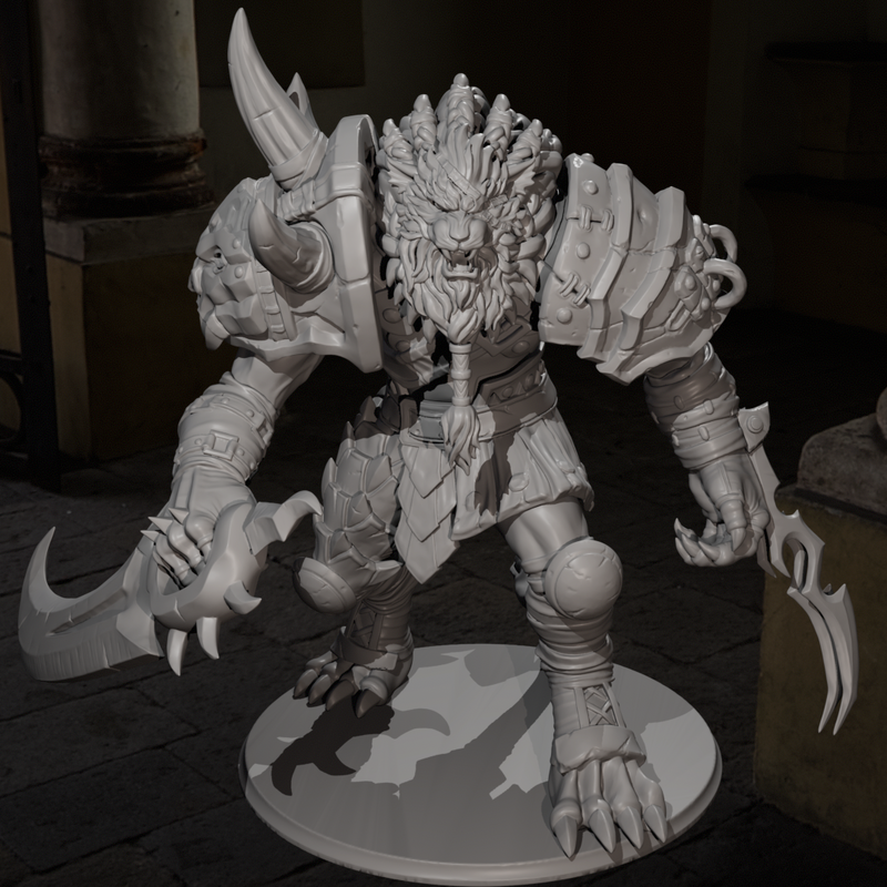 Rengar - League of Legend figure STL, ready for 3D printing