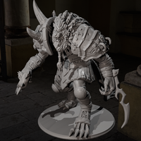 Rengar - League of Legend figure STL, ready for 3D printing - Thumbnail 3