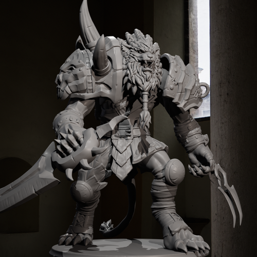 Rengar - League of Legend figure STL, ready for 3D printing 3D Print 546459