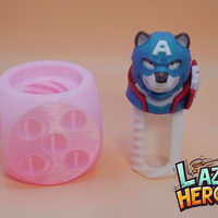 Lazy Heroes (Shibainu, Captain America) Container [Color ready] - Thumbnail 2
