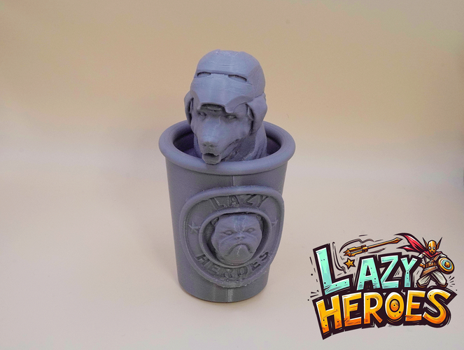 Lazy Heroes (Retriever, Iron man) - Container [Color ready] 3D Print 546473