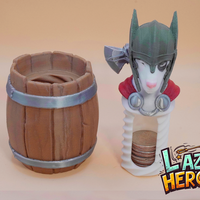 Lazy Heroes (Terrier, Thor ) - Container [Color ready] - Thumbnail 2