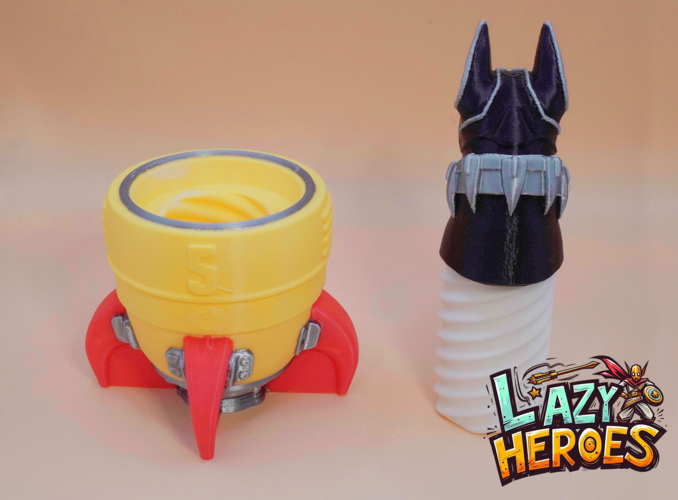 Lazy Heroes (Dobermann, black panther) Container [Color ready] 3D Print 546485