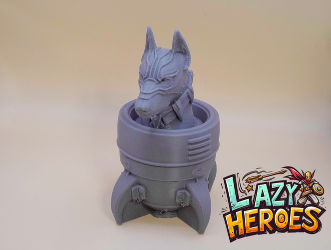 Lazy Heroes (Dobermann, black panther) Container [Color ready] 3D Print 546486