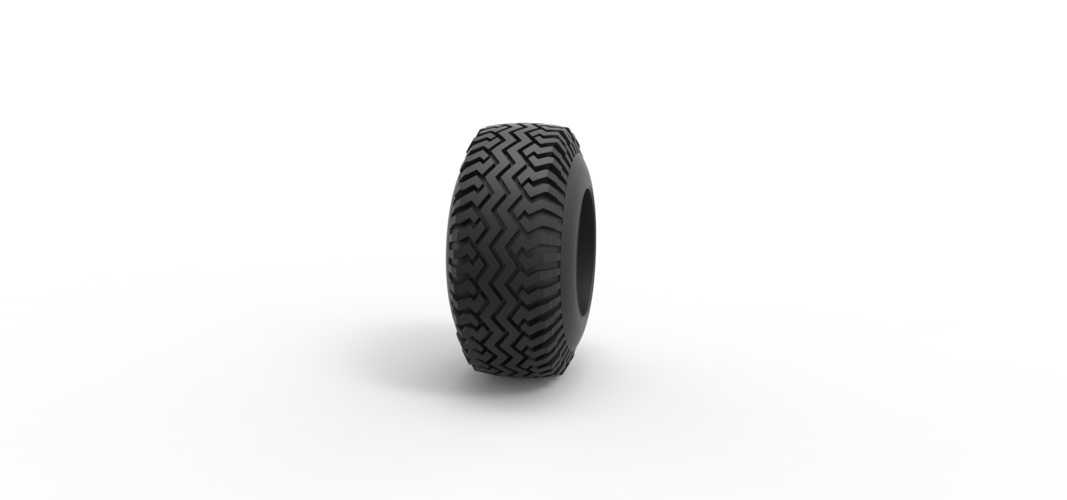 Diecast offroad tire 129 Scale 1:25 3D Print 546505