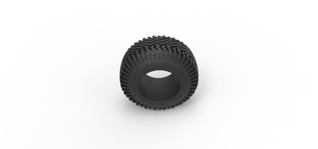 Offroad tire 129 Scale 1:25 3D Print 546508