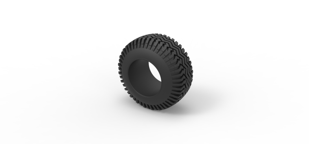 Offroad tire 129 Scale 1:25 3D Print 546509