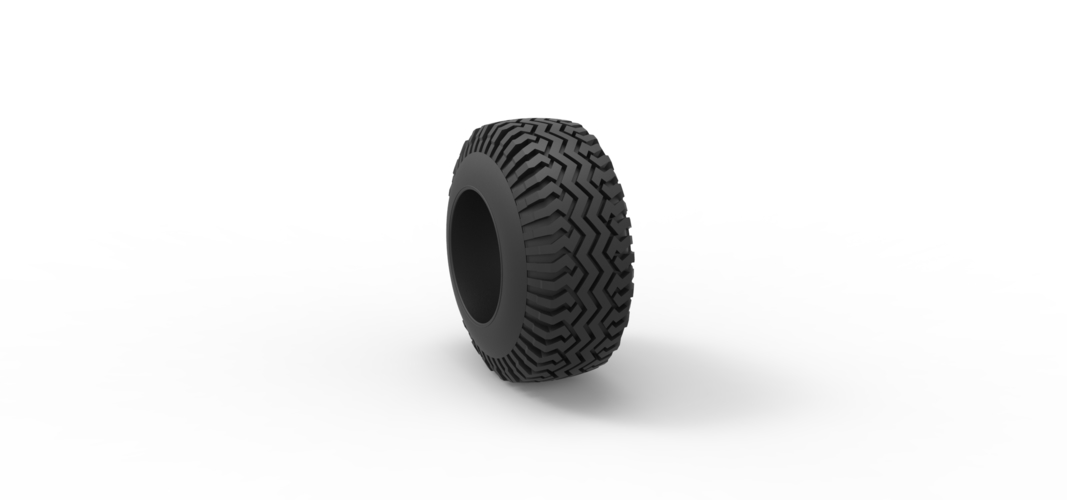 Diecast offroad tire 129 Scale 1:25 3D Print 546510