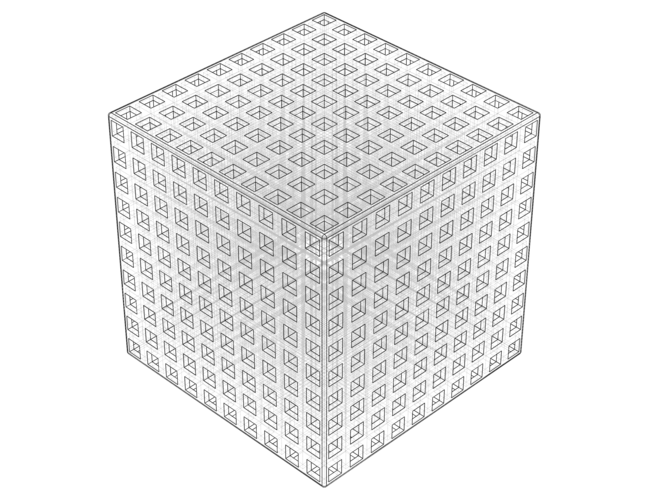 Simple Cubic Lattice Structure 3D Print 546538