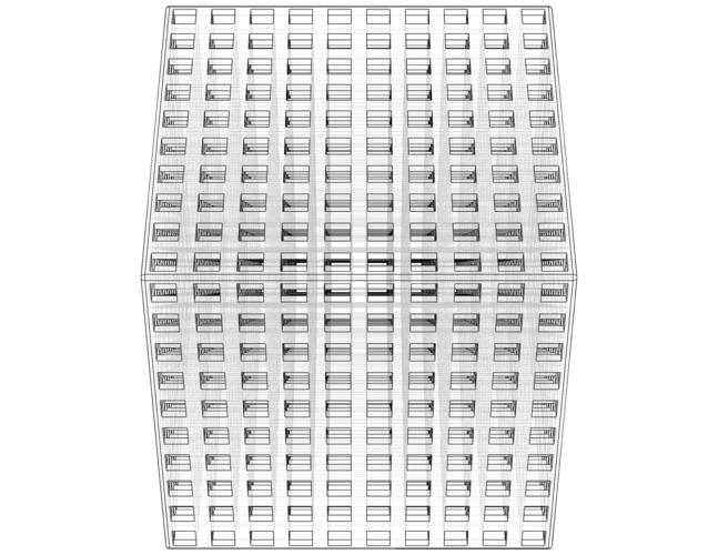 Simple Cubic Lattice Structure 3D Print 546541