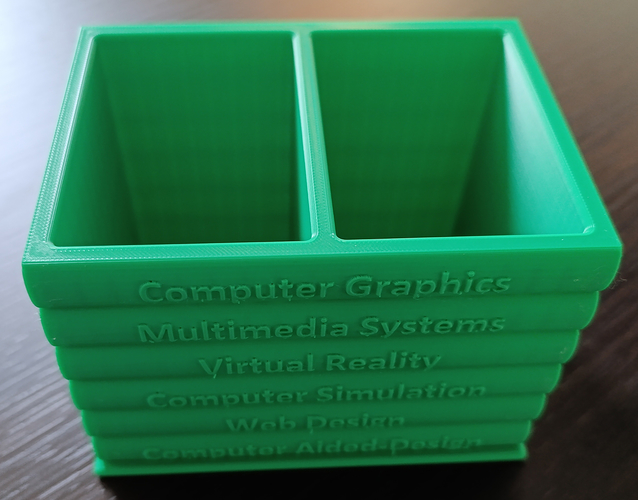 Pencil case in the shape of 6 books 3D Print 546595