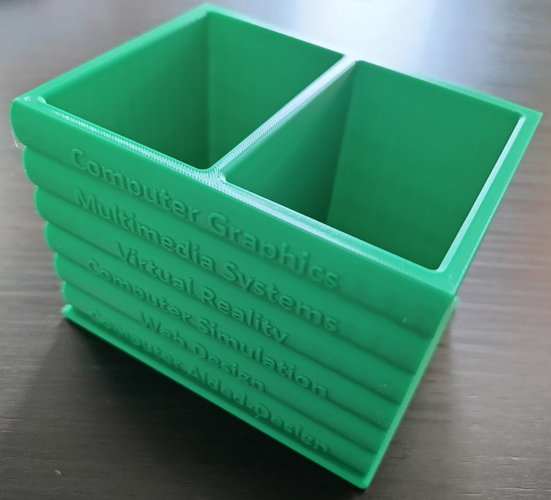 Pencil case in the shape of 6 books 3D Print 546599