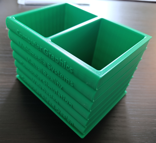 Pencil case in the shape of 6 books 3D Print 546600