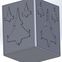 Square pencil case with silhouettes of European fighter planes - Thumbnail 3