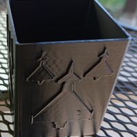 Square pencil case with silhouettes of European fighter planes - Thumbnail 7