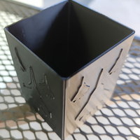 Square pencil case with silhouettes of Russian fighter planes - Thumbnail 2