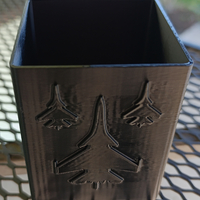 Square pencil case with silhouettes of Russian fighter planes - Thumbnail 6