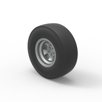Rear wheel of vintage dragster Scale 1:25 - Thumbnail 7