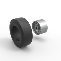 Rear wheel of vintage dragster Scale 1:25 - Thumbnail 11