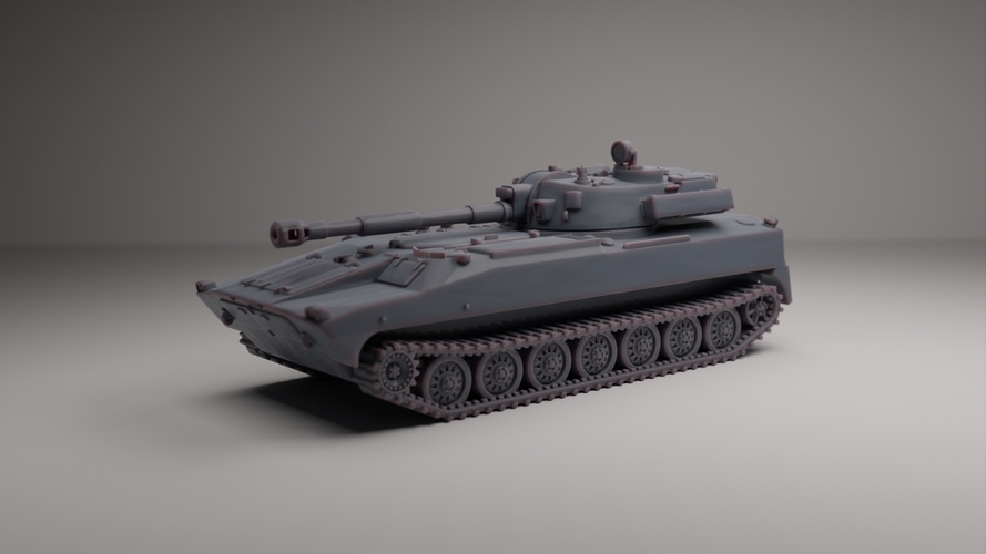 2S1 GVOZDIKA SELF-PROPELLED HOWITZER 3D Print 546646