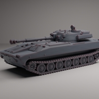 Small 2S1 GVOZDIKA SELF-PROPELLED HOWITZER 3D Printing 546646