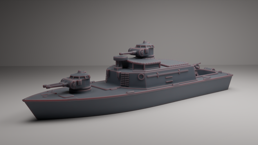 ASSAULT SUPPORT PATROL BOAT VIETNAM 3D Print 546678