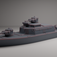 Small ASSAULT SUPPORT PATROL BOAT VIETNAM 3D Printing 546678