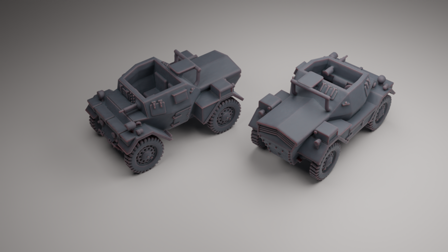 DAIMLER DINGO WWII SCOUT 3D Print 546689