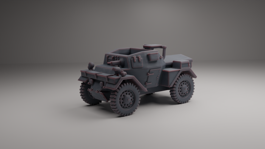 DAIMLER DINGO WWII SCOUT 3D Print 546690