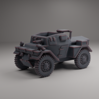 Small DAIMLER DINGO WWII SCOUT 3D Printing 546690