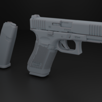 Small GLOCK 17 GEN 5 FS EASY TO PRINT FACSIMILE 3D Printing 546714
