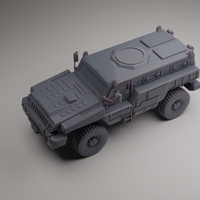 Small MARAUDER MRAP 3D Printing 546811