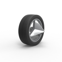 Car wheel 8 Scale 1:25 - Thumbnail 2