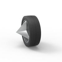 Car wheel 8 Scale 1:25 - Thumbnail 8