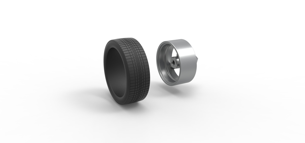 Car wheel 8 Scale 1:25 3D Print 546846