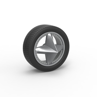 Car wheel 9 Scale 1:25 - Thumbnail 1
