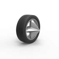 Car wheel 9 Scale 1:25 - Thumbnail 2