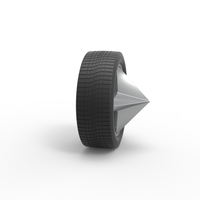 Car wheel 9 Scale 1:25 - Thumbnail 3