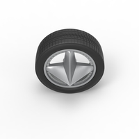 Car wheel 9 Scale 1:25 - Thumbnail 6