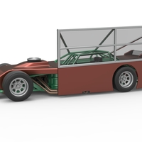 Asphalt Modified stock car with side wing 1:25 - Thumbnail 1