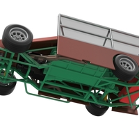 Asphalt Modified stock car with side wing 1:25 - Thumbnail 3