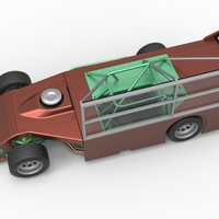 Asphalt Modified stock car with side wing 1:25 - Thumbnail 4