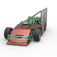 Asphalt Modified stock car with side wing 1:25 - Thumbnail 5