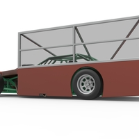 Asphalt Modified stock car with side wing 1:25 - Thumbnail 12