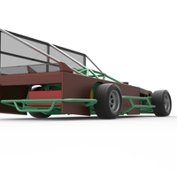 Asphalt Modified stock car with side wing 1:25 - Thumbnail 17