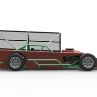 Asphalt Modified stock car with side wing 1:25 - Thumbnail 19