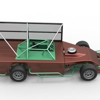 Asphalt Modified stock car with side wing 1:25 - Thumbnail 20