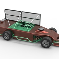 Asphalt Modified stock car with side wing 1:25 - Thumbnail 21