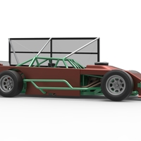 Asphalt Modified stock car with side wing 1:25 - Thumbnail 22